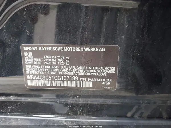 WBA4C9C51GG137189 2016 BMW 4ER - Image 8