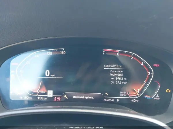 2020 BMW 5 Series auction photo 7