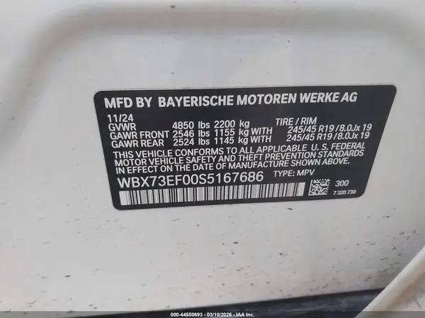 WBX73EF00S5167686 2025 BMW X1 - Image 8