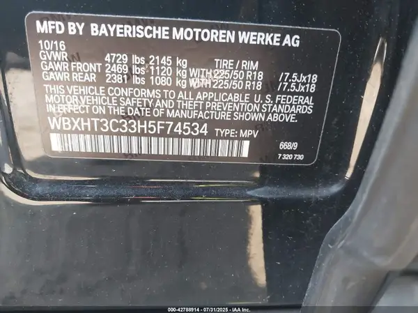 WBXHT3C33H5F74534 2017 BMW X1 - Image 8