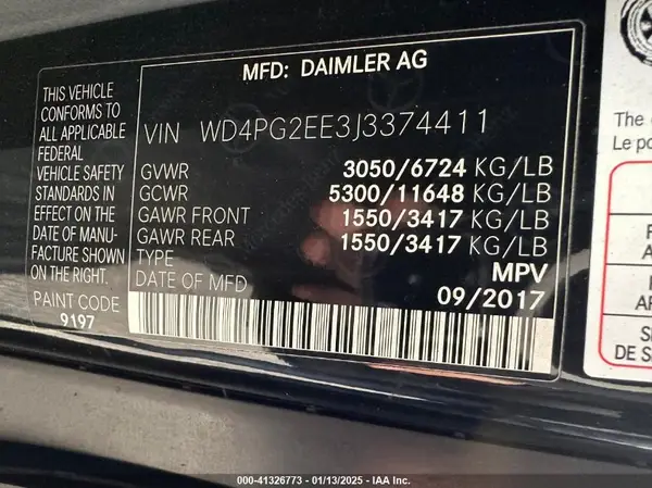 WD4PG2EE3J3374411 2018 MERCEDES-BENZ METRIS - Image 8