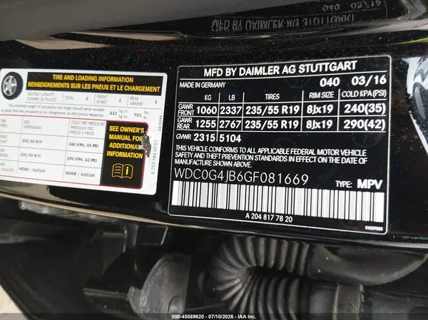 WDC0G4JB6GF081669 2016 MERCEDES-BENZ GLC - Image 8