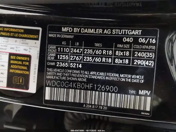 WDC0G4KB0HF126900 2017 MERCEDES-BENZ GLC - Image 8
