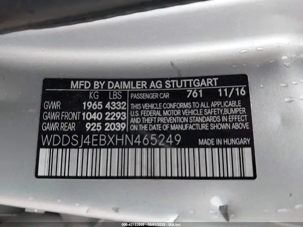 WDDSJ4EBXHN465249 2017 MERCEDES-BENZ CLA-KLASSE - Image 8