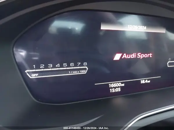 2023 AUDI RS5 IAAI lot 41146455 auction photo 7