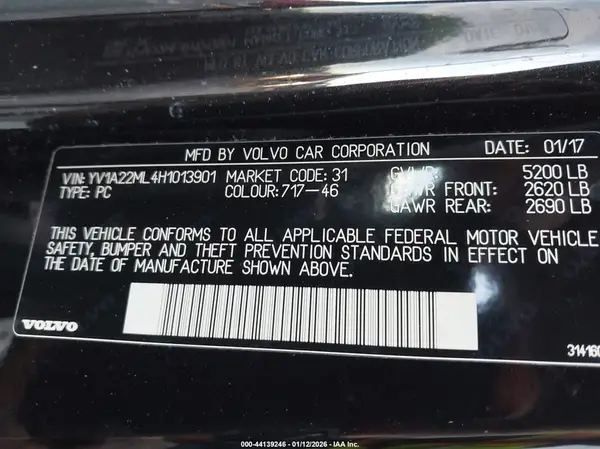 YV1A22ML4H1013901 2017 VOLVO S90 - Image 8