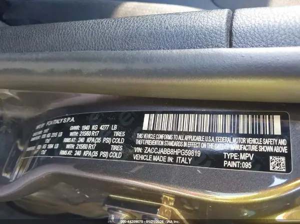 ZACCJABB8HPG59819 2017 JEEP RENEGADE - Image 8