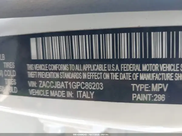 ZACCJBAT1GPC86203 2016 JEEP RENEGADE - Image 8